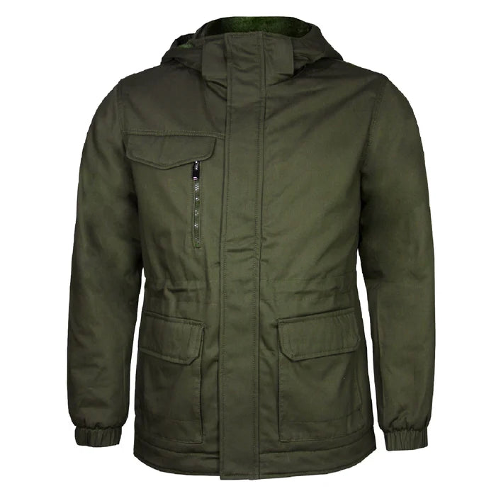 Parka Forro Peluche Gorro Desmontable Velox Unisex