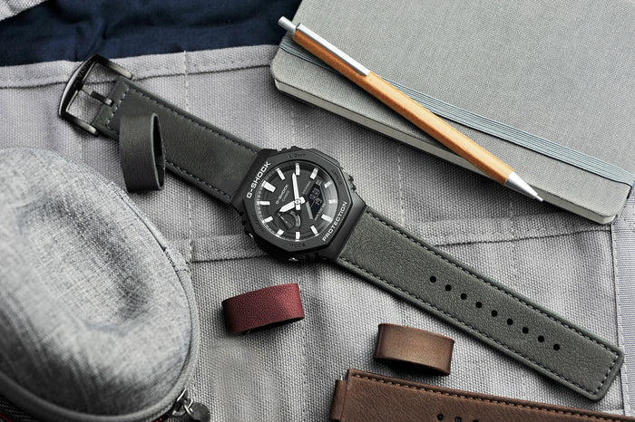 Performance Leather Water Resistant G-Shock Replacement Watch Strap