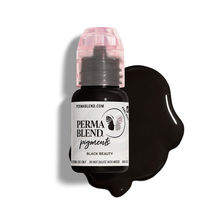 Permablend Black Beauty 15ml - High Opacity Vegan Eyeliner Pigment for Custom Looks - SD Cosmetics Care