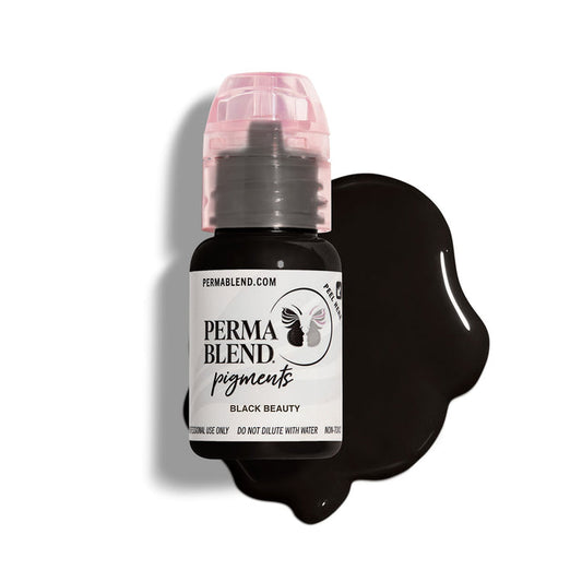 Permablend Black Beauty 15ml - High Opacity Vegan Eyeliner Pigment for Custom Looks - SD Cosmetics Care