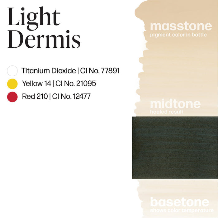 Permablend Light Dermis by Mandy Sauler - 15 mL Scar Camouflage Ink for Fitzpatrick Skin Types 1-3 - SD Cosmetics Care