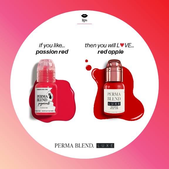 PERMABLEND LUXE Red Apple 15ml | Permanent Makeup Pigment | PMU Lip Pigment - SD Cosmetics Care