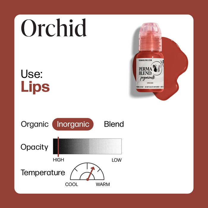 Permablend Orchid – High Pigment 15ml Pink-Based Brown Lip Color for Lasting Results - SD Cosmetics Care