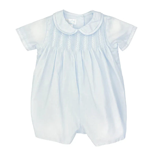 Petit Ami Tucks/Feather Stitch Romper