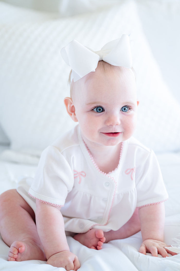 Pink Bows Layette Set