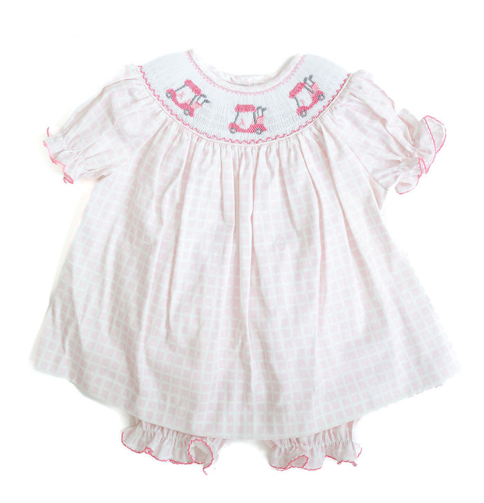 Pink Golf Smocked Annabelle Bloomer Set