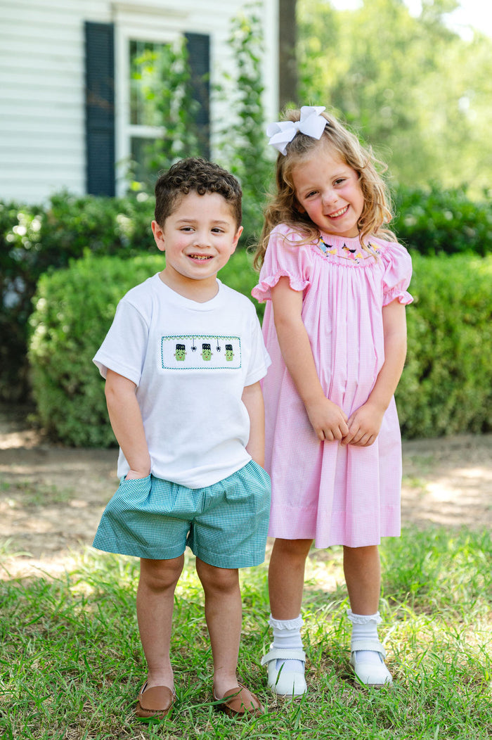 Pink Witches Smocked Helen Dress