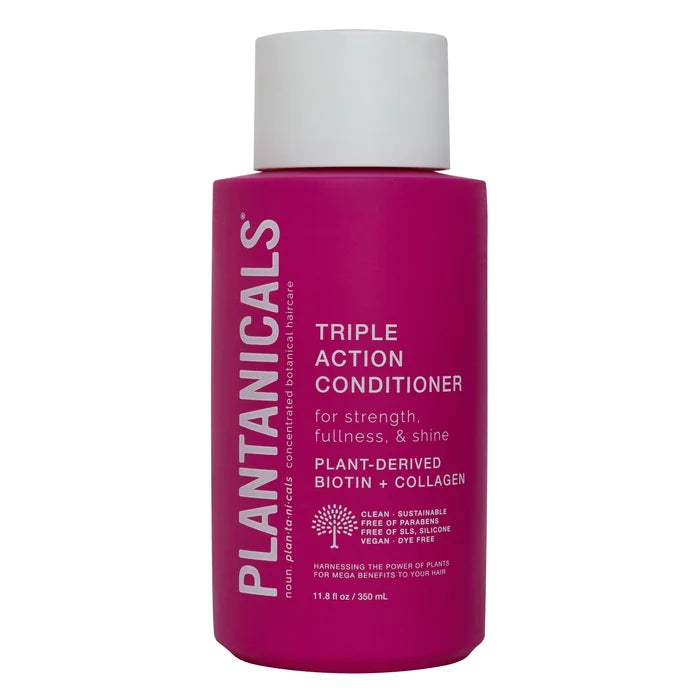PLANTANICALS triple action conditioner for strength fullness & shine plant derived bioten + collagen بلسم الشعر للتقوية والاصلاح من بلانتانيكالس