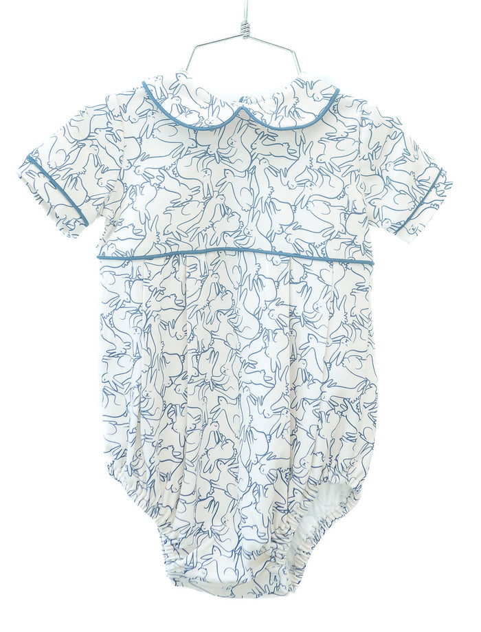 The Playful Bunnies Pima Alexander Bubble is made from soft, breathable fabric, providing all-day comfort for your little one.