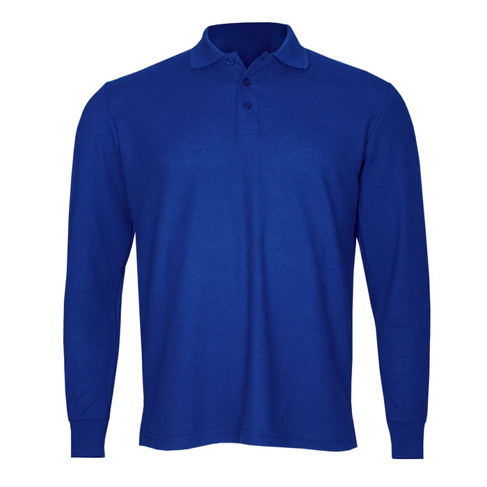 Polera Algodón Pique Manga Larga Velox Hombre