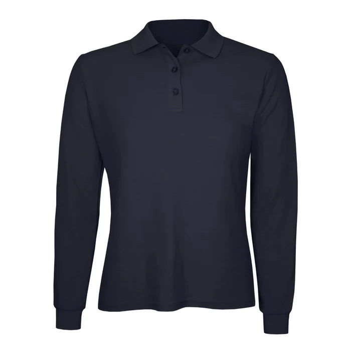 Polera Algodón Pique Manga Larga Velox Mujer