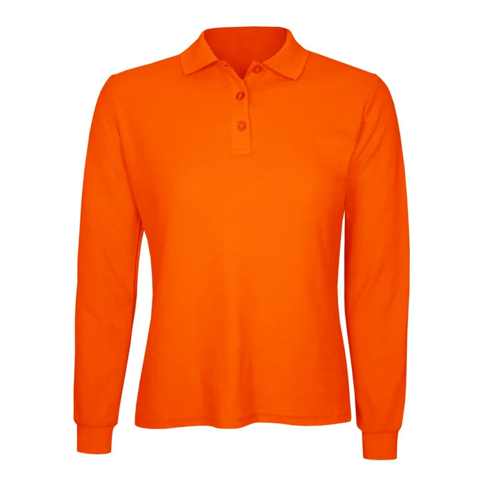 Polera Algodón Pique Manga Larga Velox Mujer