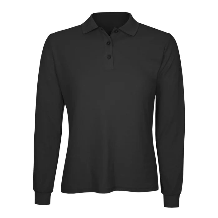 Polera Algodón Pique Manga Larga Velox Mujer