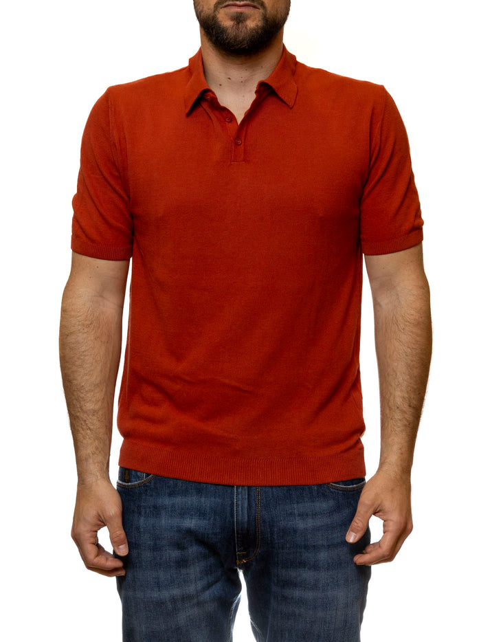 QB24 polo cotone arancione 0126136 COTONE-ARANCIO