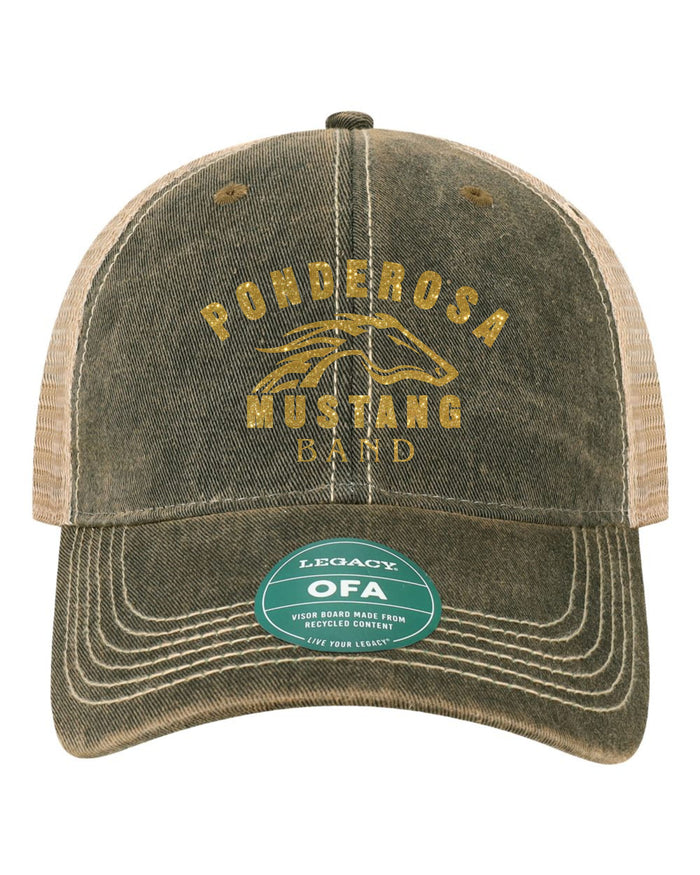 Pondo BAND Distressed Trucker Hat- 2 Colors