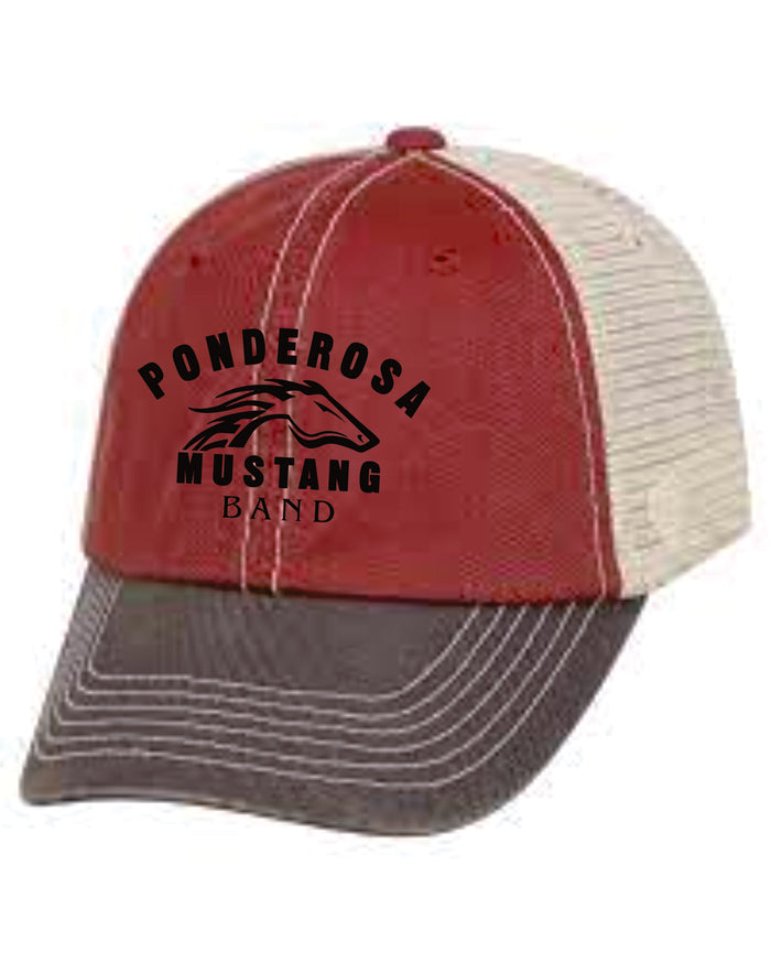 Pondo BAND Distressed Trucker Hat- 2 Colors