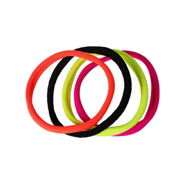 Ponytail Holder 4pcs [Large] [Assorted Color] #HEB53