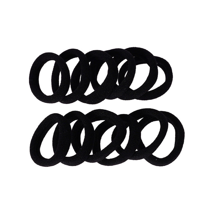 RED BEAUTY by KISS black mini ponytail holders set of elastic hair ties for styling