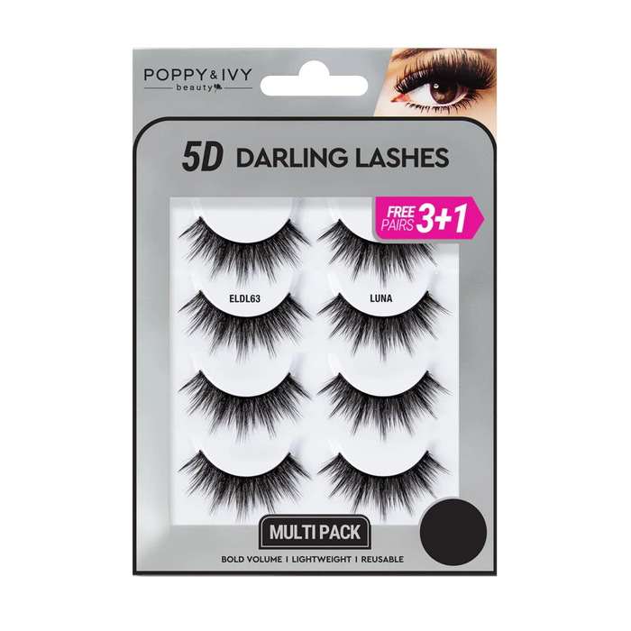 POPPY & IVY 5D Darling Lashes 4 Pairs #ELDL63