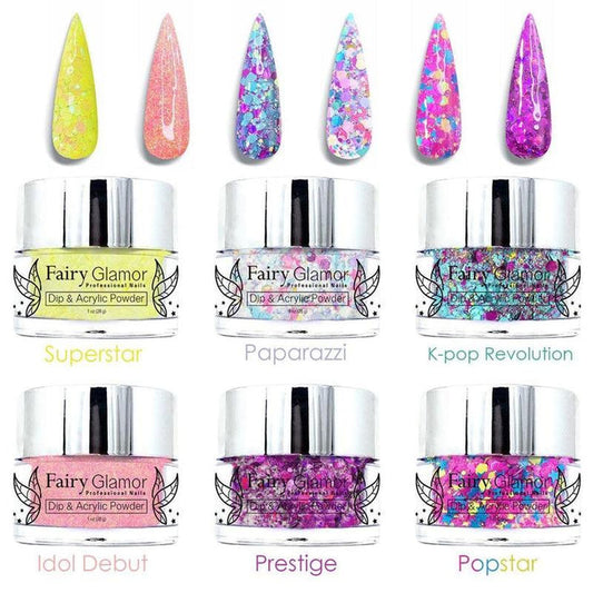 popstar dip nail powder collection