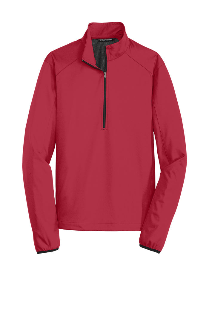 PORT AUTHORITY -  RICH RED 1/2 JACKET  *