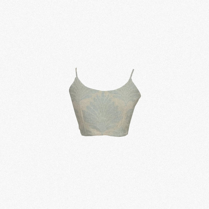 Powder Blue Fitted Top