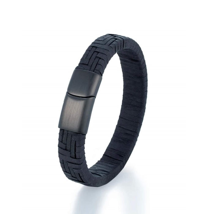 Premium Braided Genuine leather Bracelet with Stainless Steel Clasp