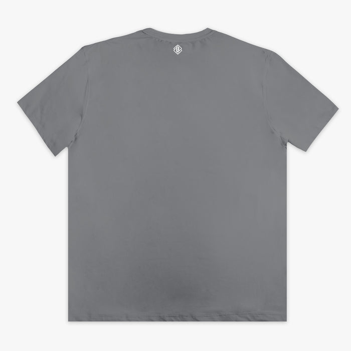 Gray t-shirt on a white background