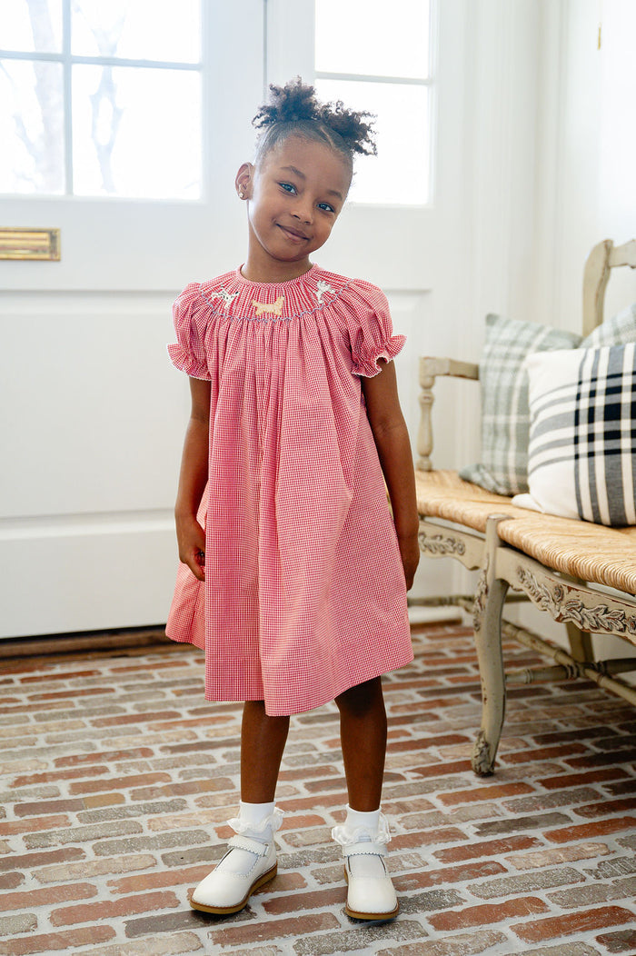 Puppy Dogs Smocked Helen Dress
