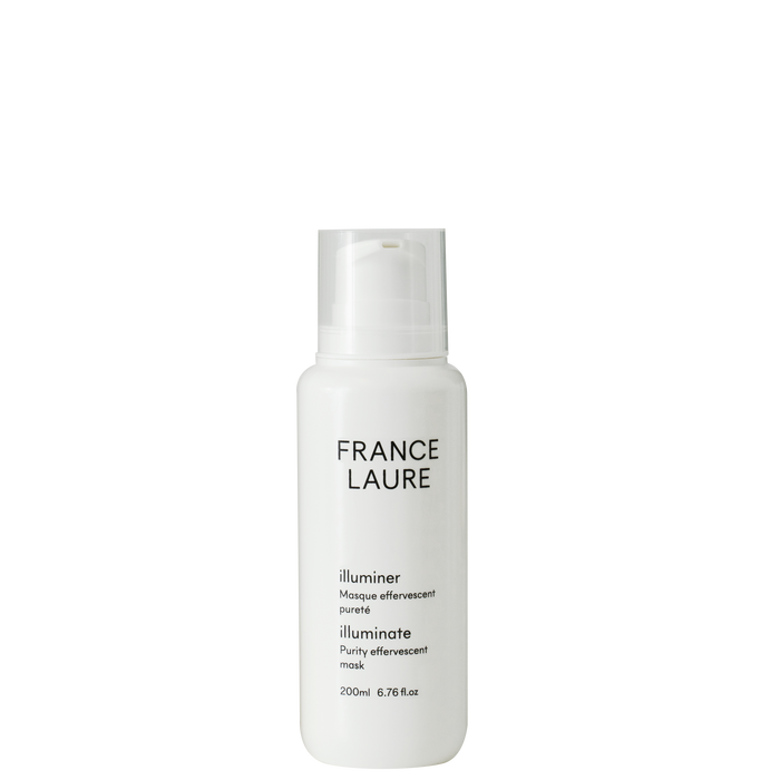 France Laure Illuminate Purity Effervescent Mask 200ml – gentle foaming facial treatment for radiant, purified skin