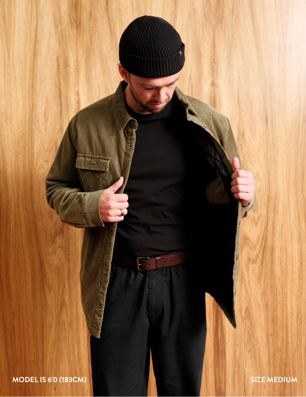 Quilted Cord Jacket - Army