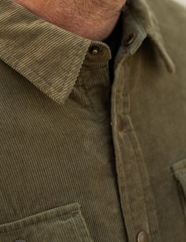 Quilted Cord Jacket - Army