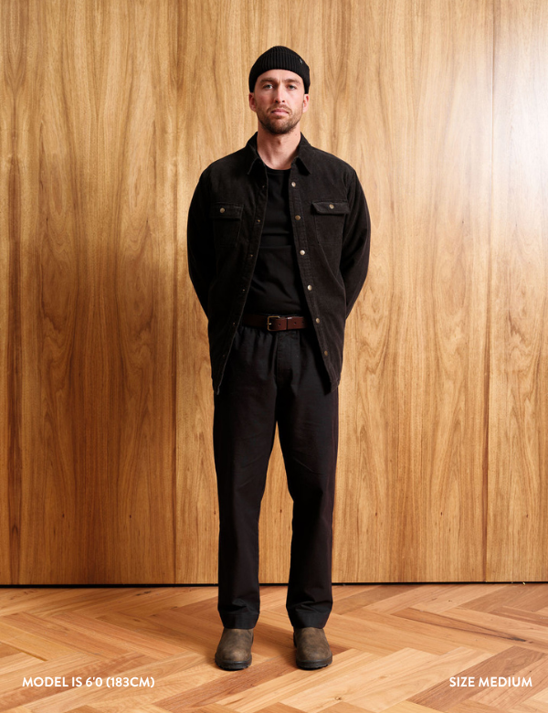Quilted Cord Jacket - Graphite