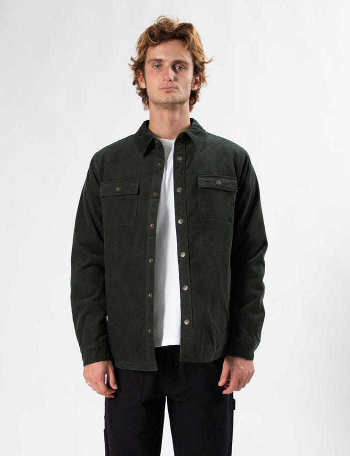 Quilted Cord Jacket - Pine