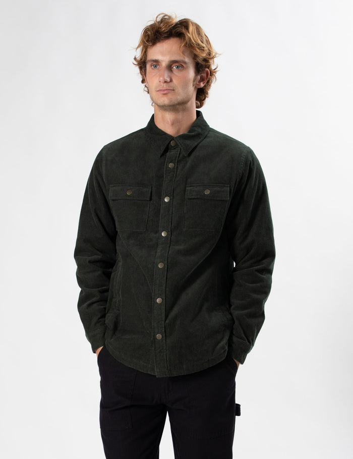 Quilted Cord Jacket - Pine