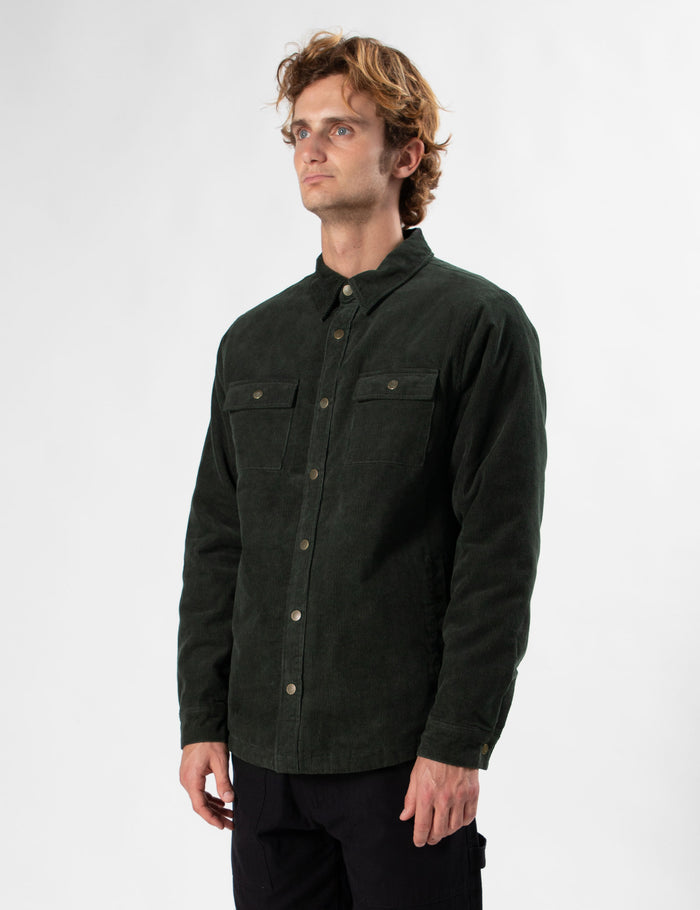 Quilted Cord Jacket - Pine