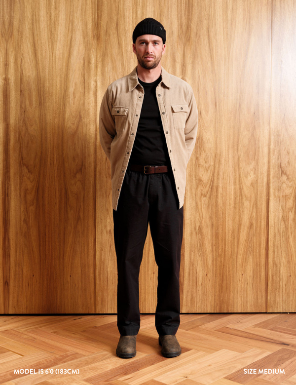Quilted Cord Jacket - Stone