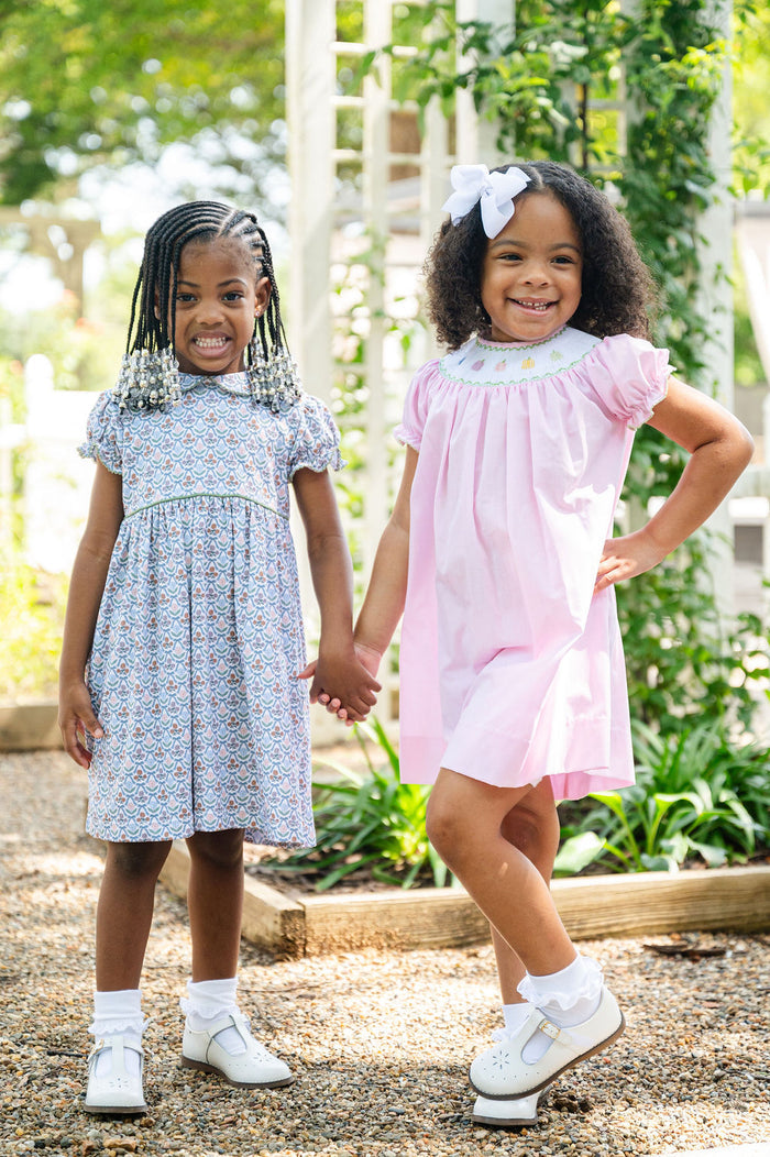 Rainbow Pumpkins Smocked Helen Dress