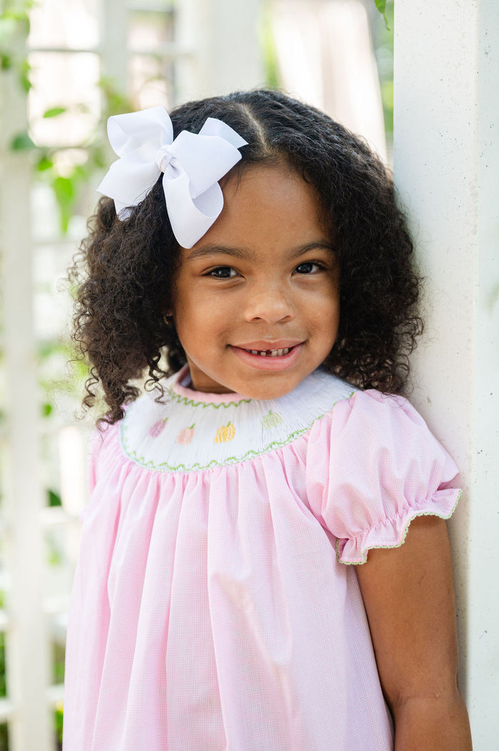 Rainbow Pumpkins Smocked Helen Dress