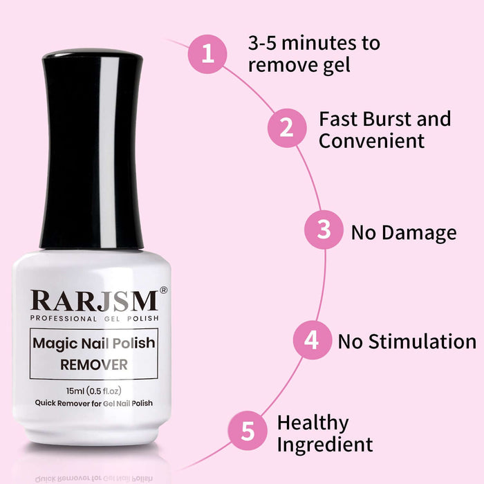 No Soak Gel Polish Remover Gentle on Nails Damage Free