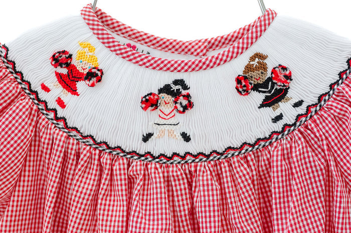 Red Smocked Cheerleader Outfit