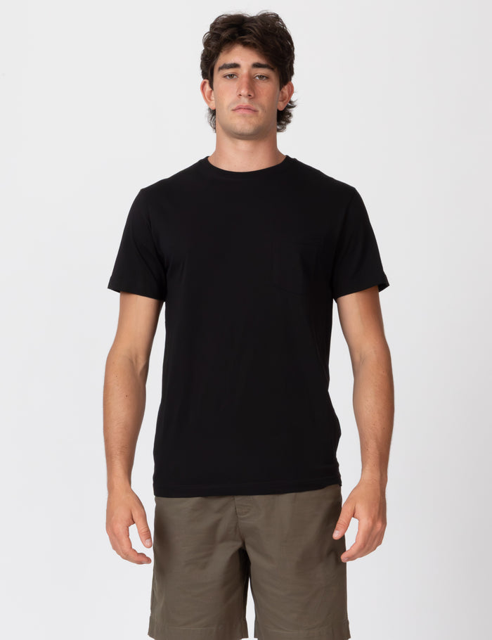Reginald Pocket Tee - Black
