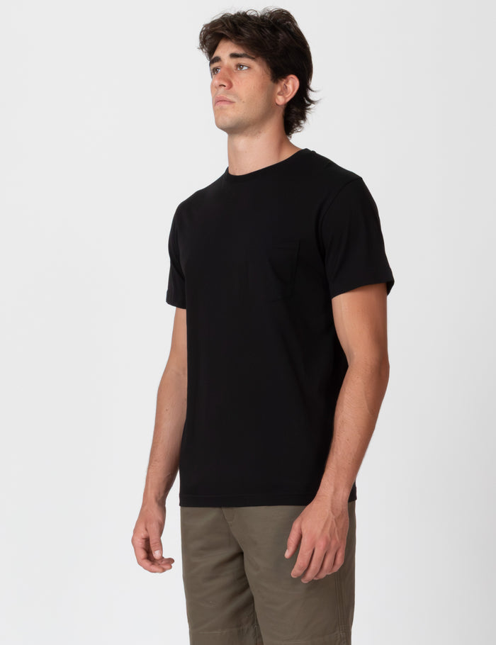 Reginald Pocket Tee - Black