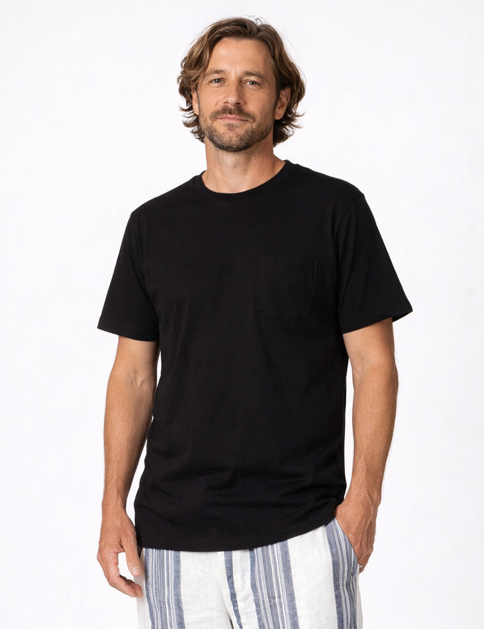 Reginald Pocket Tee - Black
