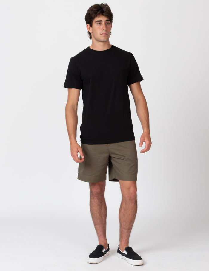Reginald Pocket Tee - Black
