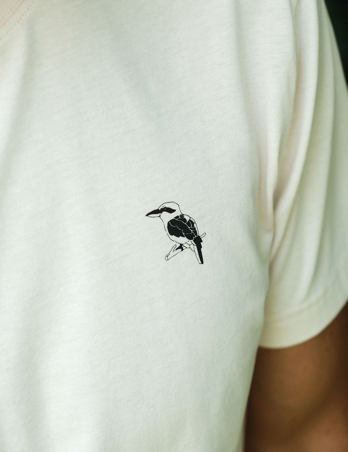 Reginald Print Tee - Authentic Logo Natural