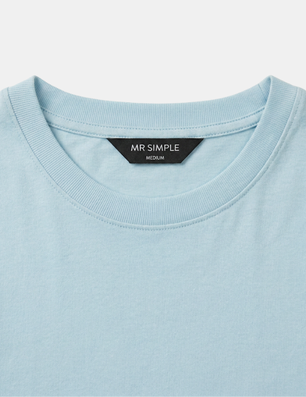 Reginald Short Sleeve Tee - Misty Blue