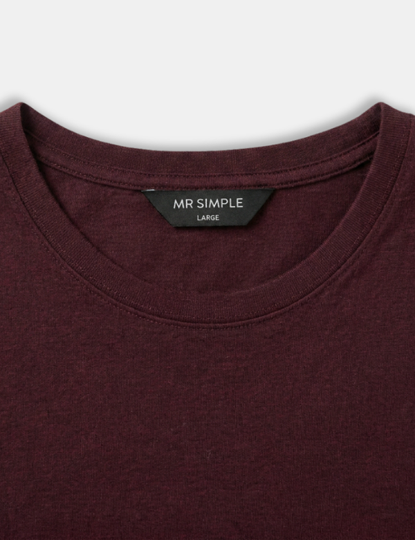 Reginald Tee - Burgundy Marle