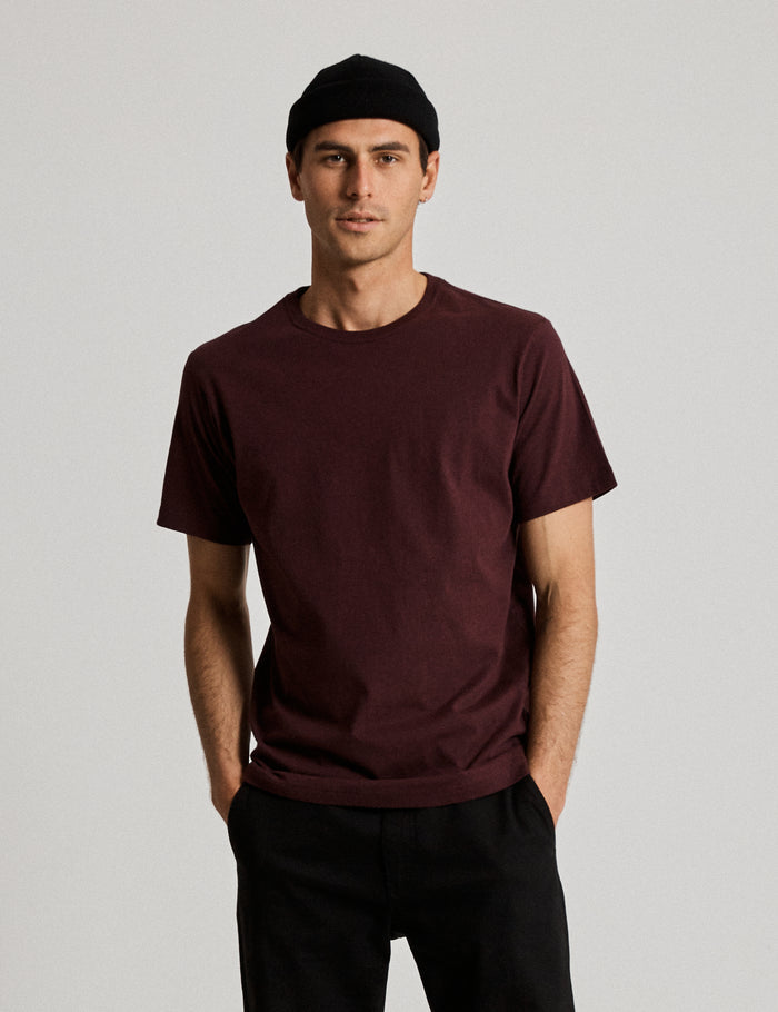 Reginald Tee - Burgundy Marle