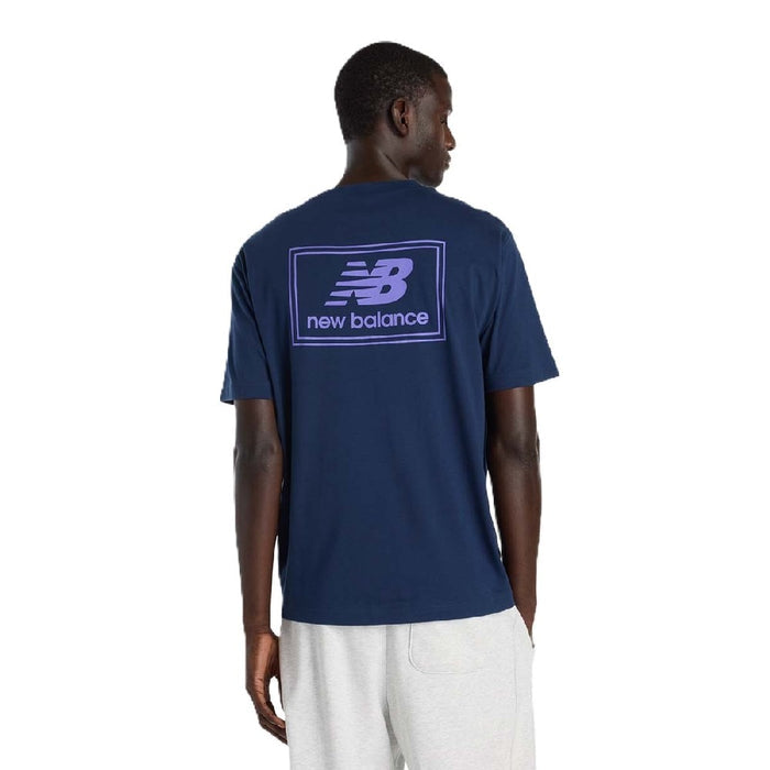 Remera New Balance Mta53928nny Woven Label Hombre